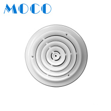 Diffuseur de plafond carré/rond Diffuseur d&#39;air à fente linéaire en aluminium Système CVC avec amortisseur Diffuseur de plafond carré